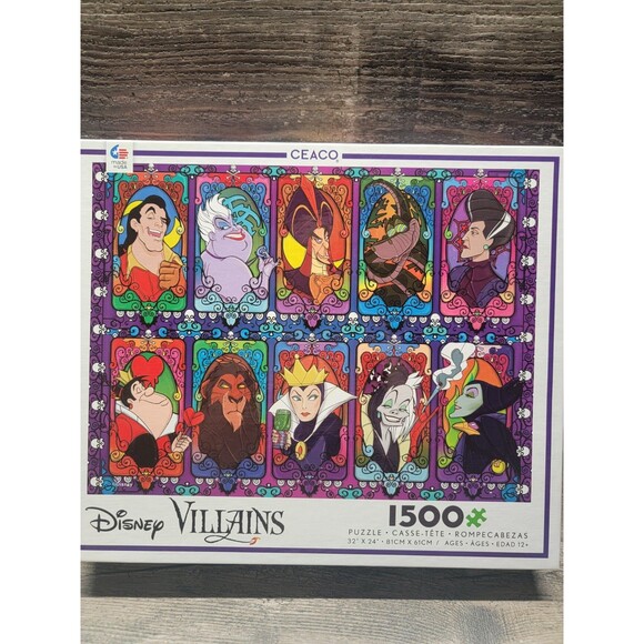 Ceaco Puzzle Disney Villains 1500 Pieces Complete - Picture 1 of 4